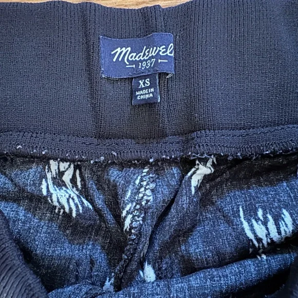 Madewell Black and White Knit track pants - Picture 3 of 5